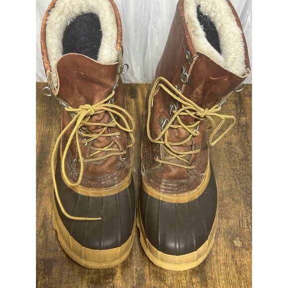 CHIPPEWA USA VTG Mens Gorp Core Waterproof Duck Leather Boots 23540 Sz 9 - Picture 3 of 16